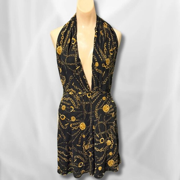 Vintage 100% Silk Victroia's Secret Halter Romper - Picture 4 of 4